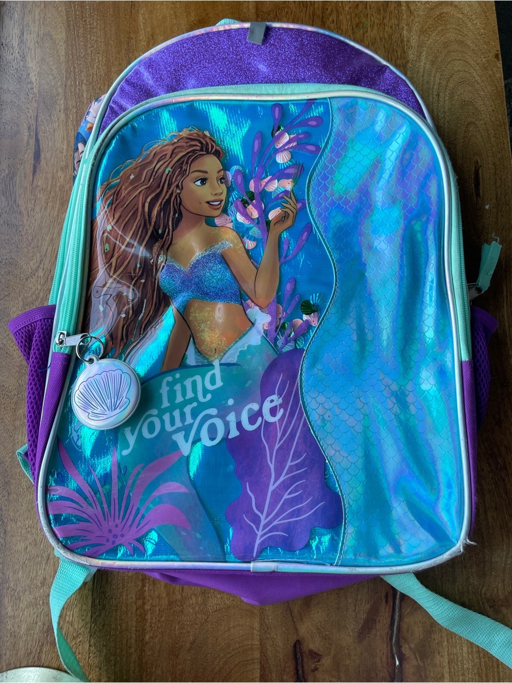 Disney Mermaid Kids Backpack - Purple & Teal